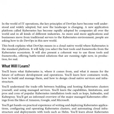 Sách Tiếng Anh Cloud Native DevOps with Kubernetes