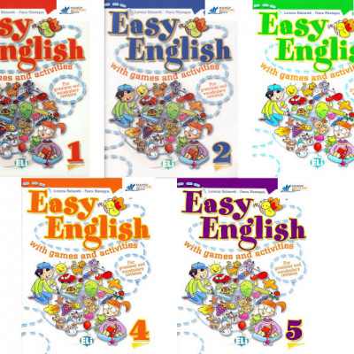 Sách Tiếng Anh Easy English with Games and Activities 1-5 (sách màu)