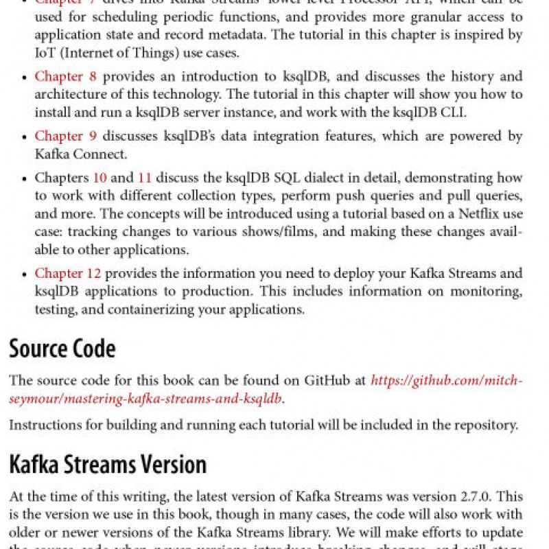 Sách tiếng anh Mastering Kafka Streams and ksqlDB Building real-time data systems by example