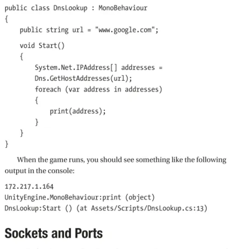 Sách Unity Networking Fundamentals Creating Multiplayer Games with Unity