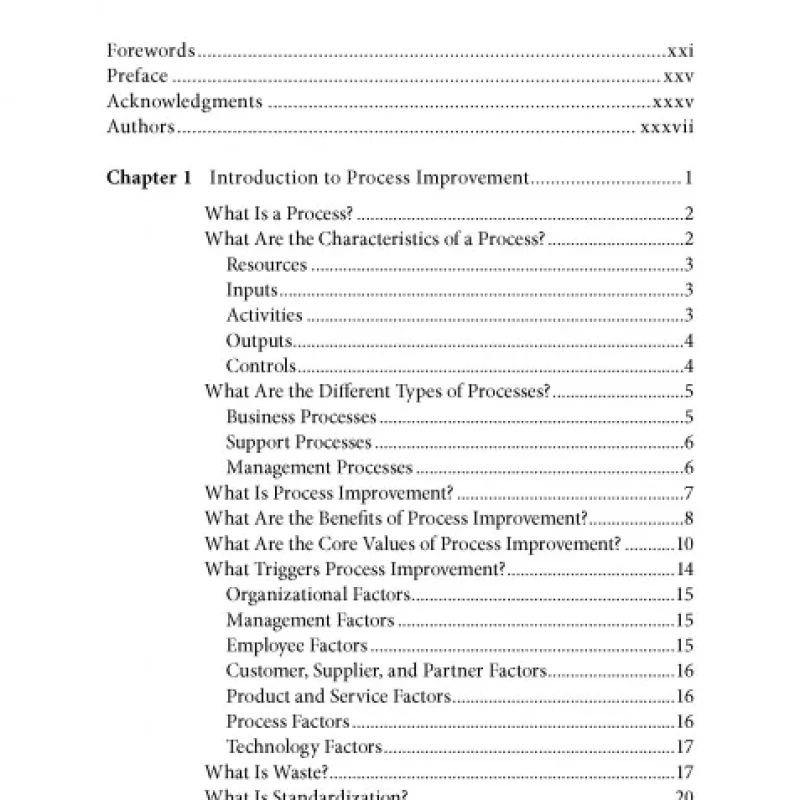 The Basics of Process Improvement