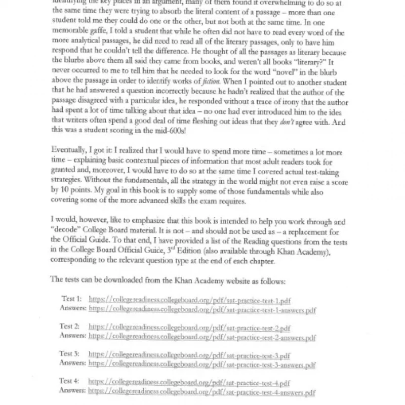 SAT Reading - Erica Meltzer (Sách đen trắng)