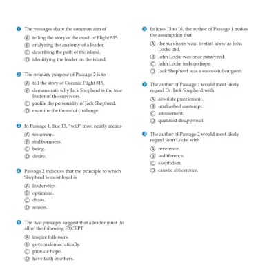 SAT Reading, Writing and Language Skills third edition