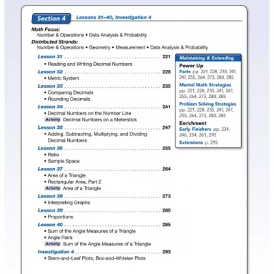 SAXON MATH COURSE 2 (Sách màu - Sách đen trắng)
