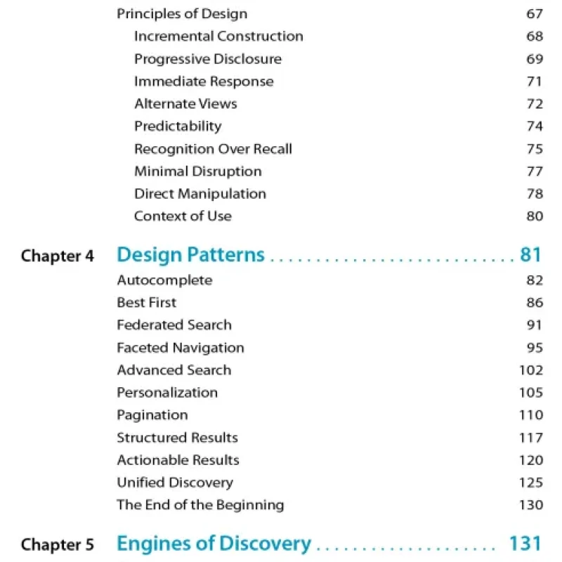 Search Patterns Design for Discovery