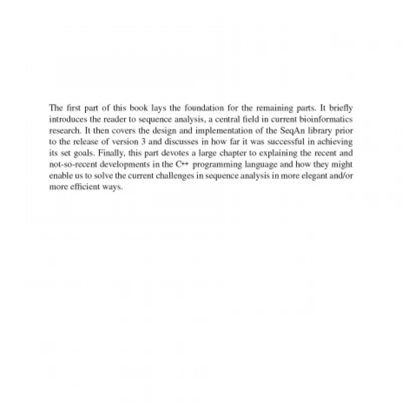 Sequence Analysis and Modern C++