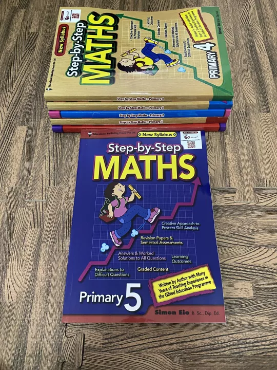 Bộ sách 6 quyển Step by step Maths Primary 1,2,3,4,5,6 - sách toán ...