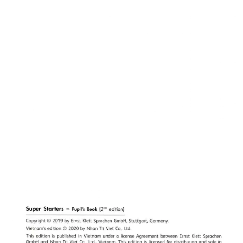 Super Starters Pupils Book 2nd ( sách màu)