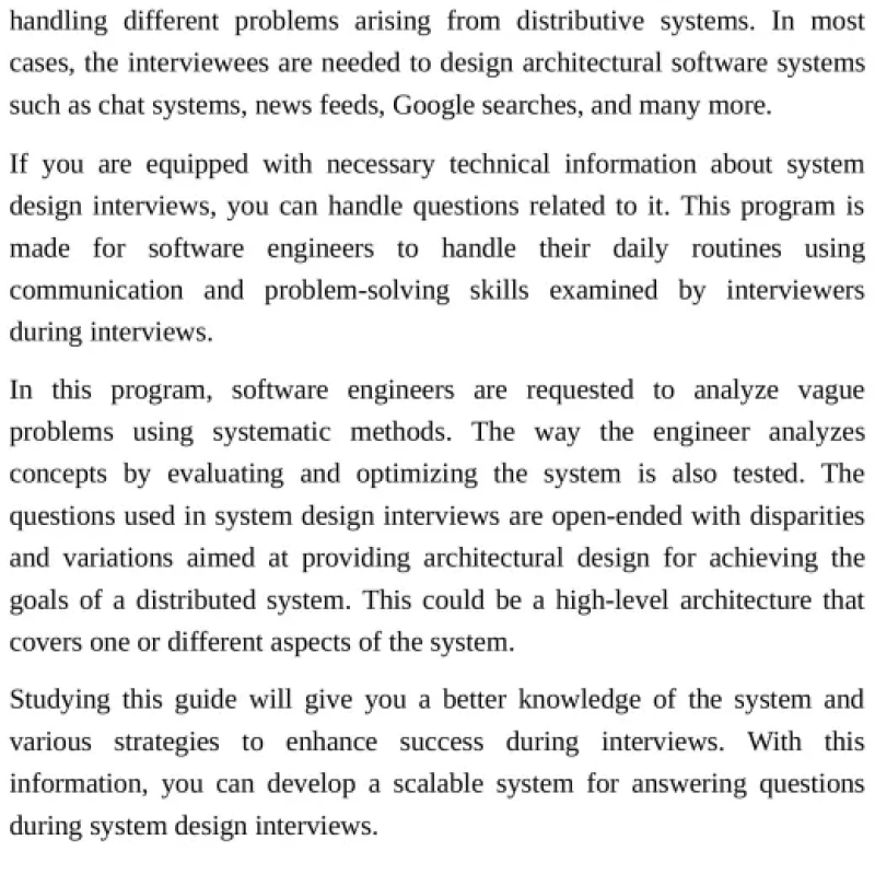SYSTEM DESIGN INTERVIEW The Complete Guide to System Design Interview Tips