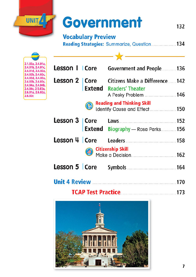TENNESSEE SOCIAL STUDY GRADE 2 (Sách màu)