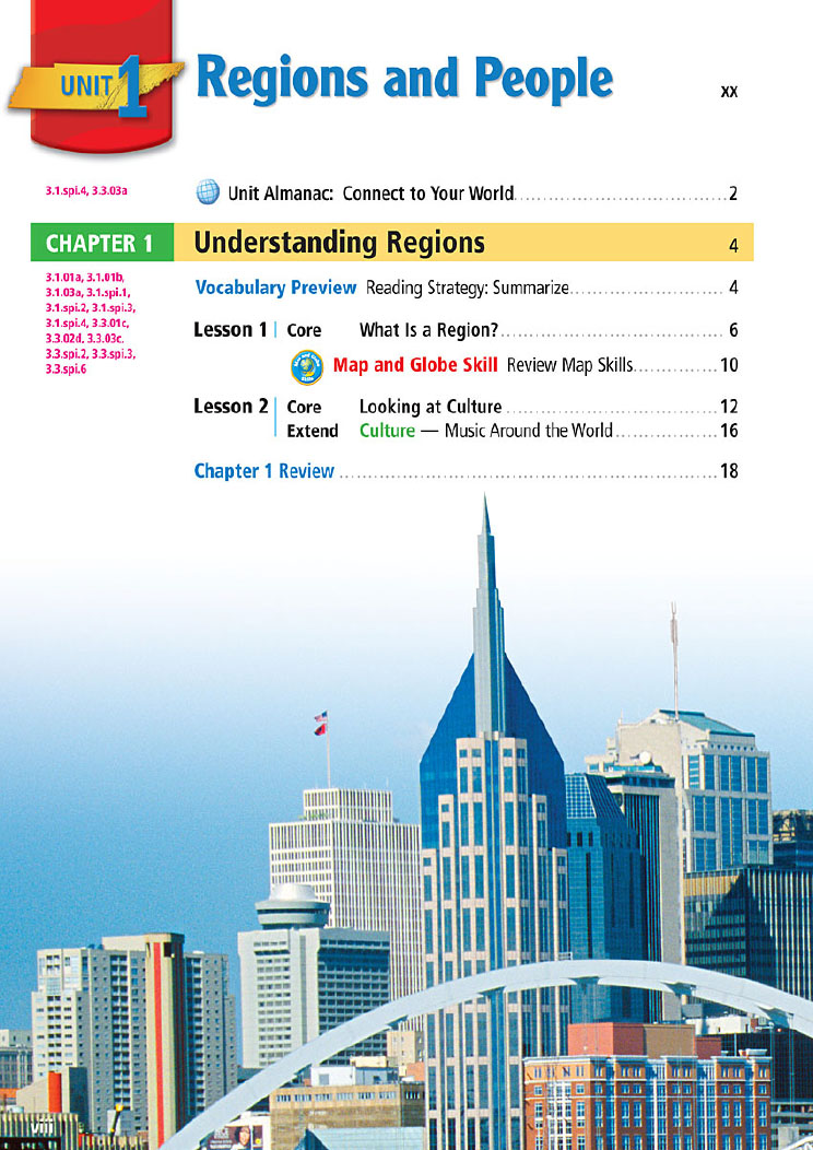 TENNESSEE SOCIAL STUDY GRADE 3 (Sách màu)