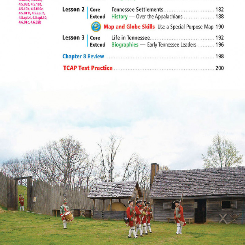 TENNESSEE SOCIAL STUDY GRADE 4 PART 1 (Sách màu)