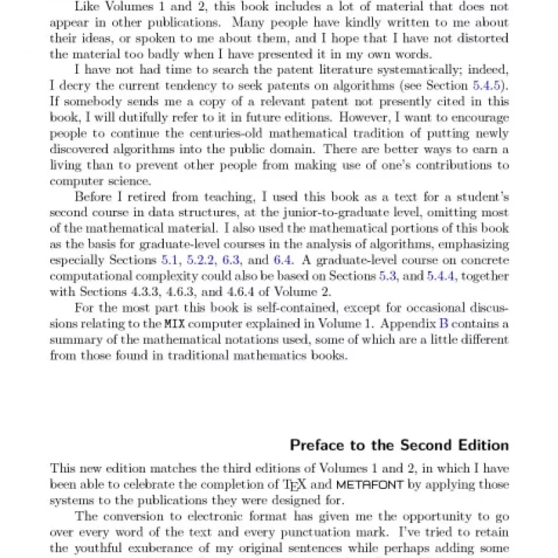 The Art of Computer Programming Volume 3 Sorting and Searching