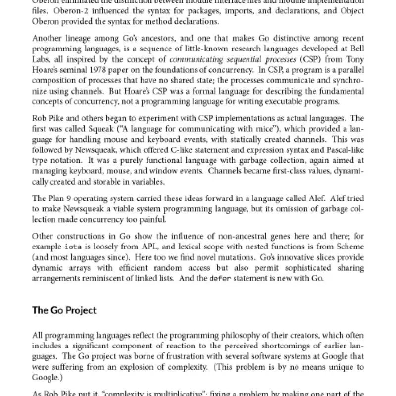 The Go Programming Language