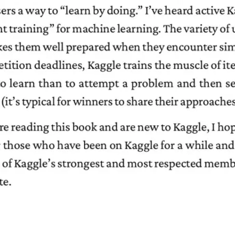 The Kaggle Book Data analysis and machine learning