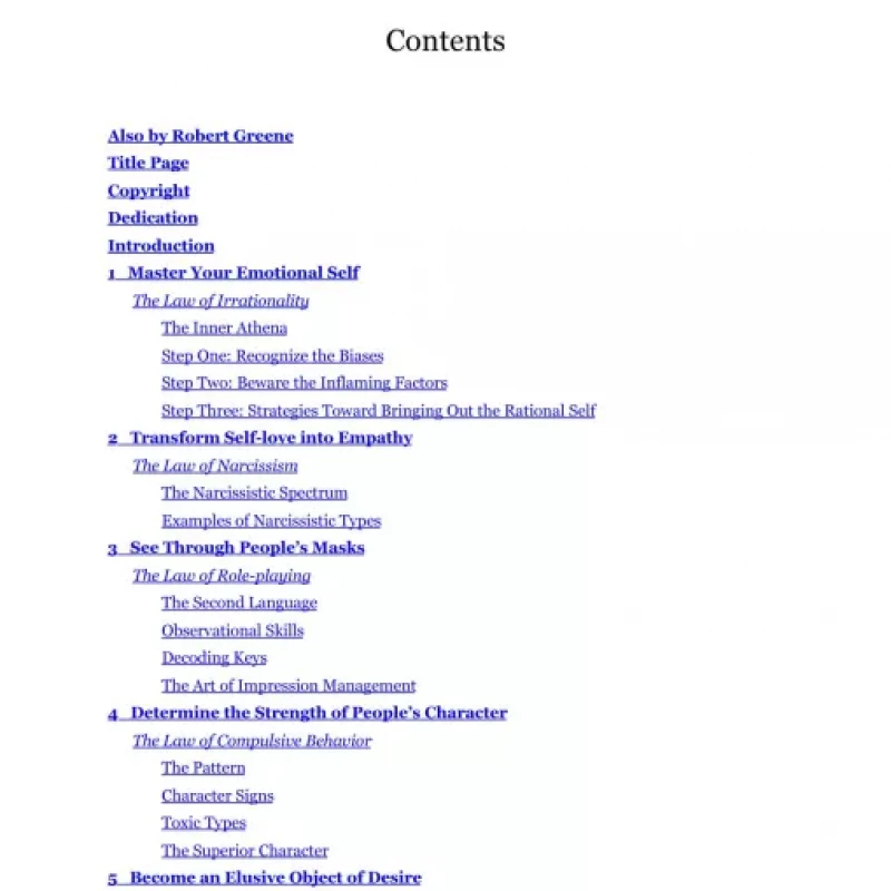 The Laws of Human Nature