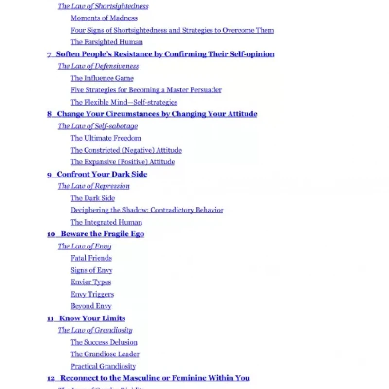 The Laws of Human Nature