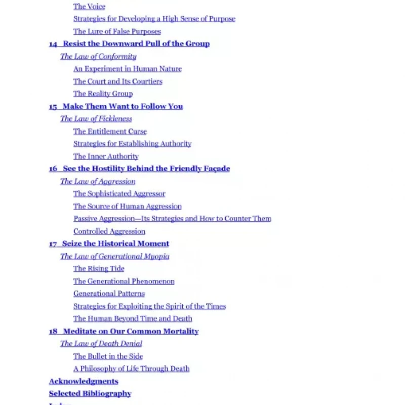 The Laws of Human Nature