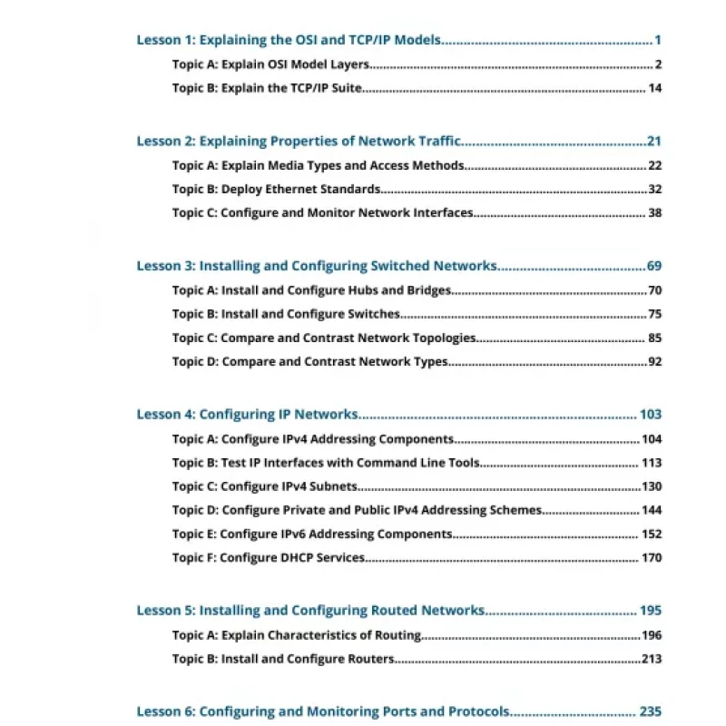 The Official CompTIA Network+ Student Guide 2019