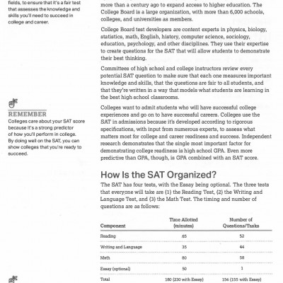 The Official SAT Study Guide, 2018 Edition (Sách đen trắng)