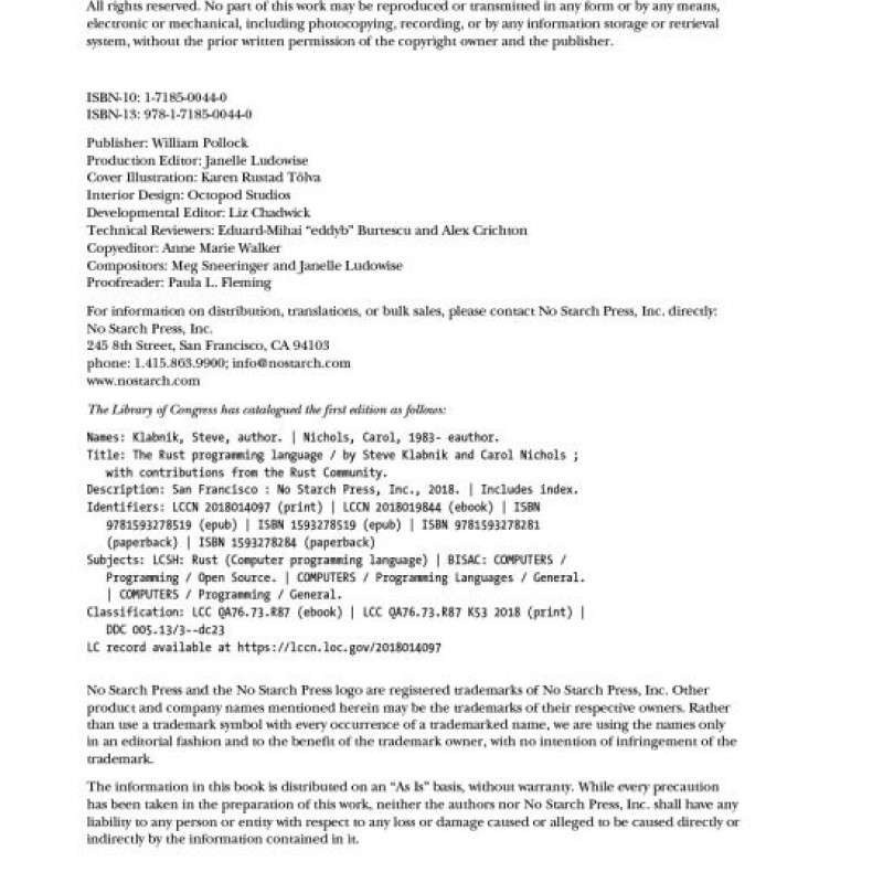 The Rust Programming Language