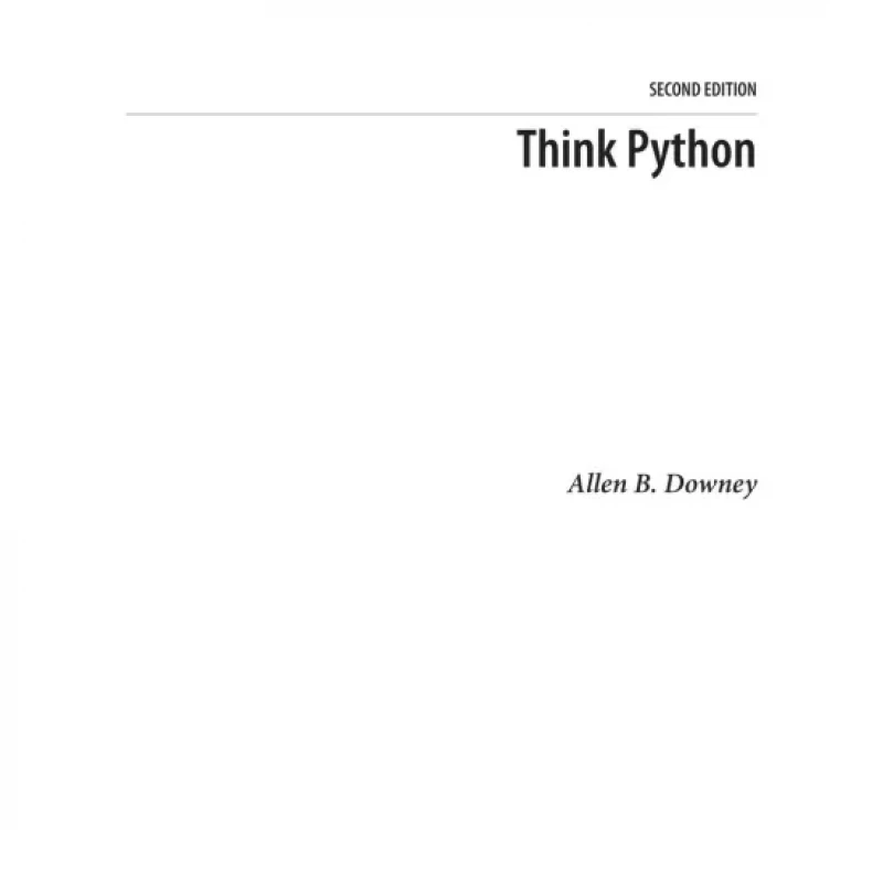 Think Python How to Think Like a Computer