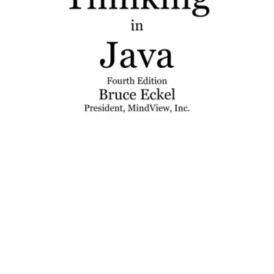 Thinking in Java, 4th edition