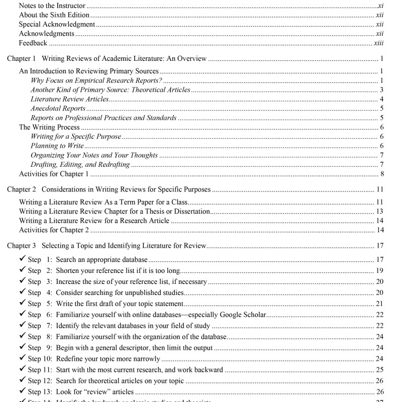 Sách Writing Literature Reviews A Guide for Students of the Social and Behavioral Sciences