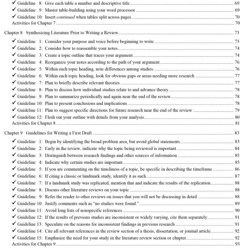 Sách Writing Literature Reviews A Guide for Students of the Social and Behavioral Sciences