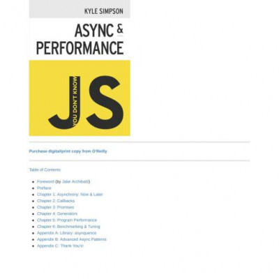 You Don't Know JS- Async & Performance